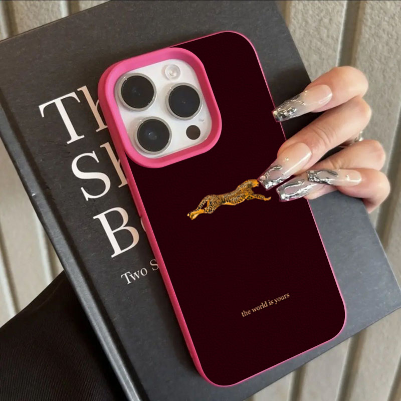 Minimalist Leopard Running Pat - Phone Cases Leopard Print recension och pris
