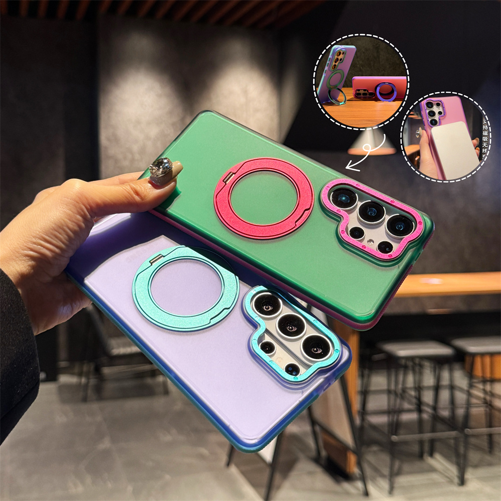 Contrasting Color 360 Rotating - Ring Stand Case recension och pris