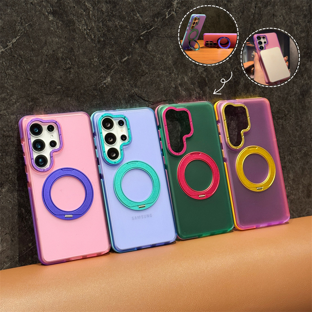 Contrasting Color 360 Rotating - Ring Stand Case recension och pris