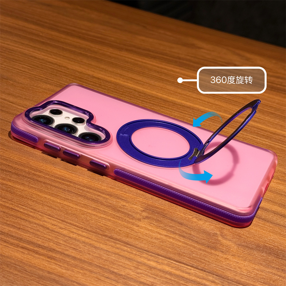 Contrasting Color 360 Rotating - Ring Stand Case recension och pris