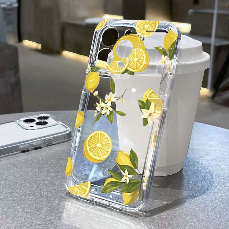 Summer Fruit Lemon Flower Clea - Phone Cases Clear recension och pris