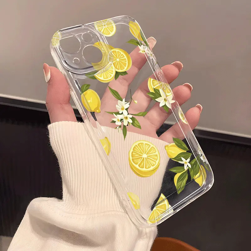 Summer Fruit Lemon Flower Clea - Phone Cases Clear recension och pris