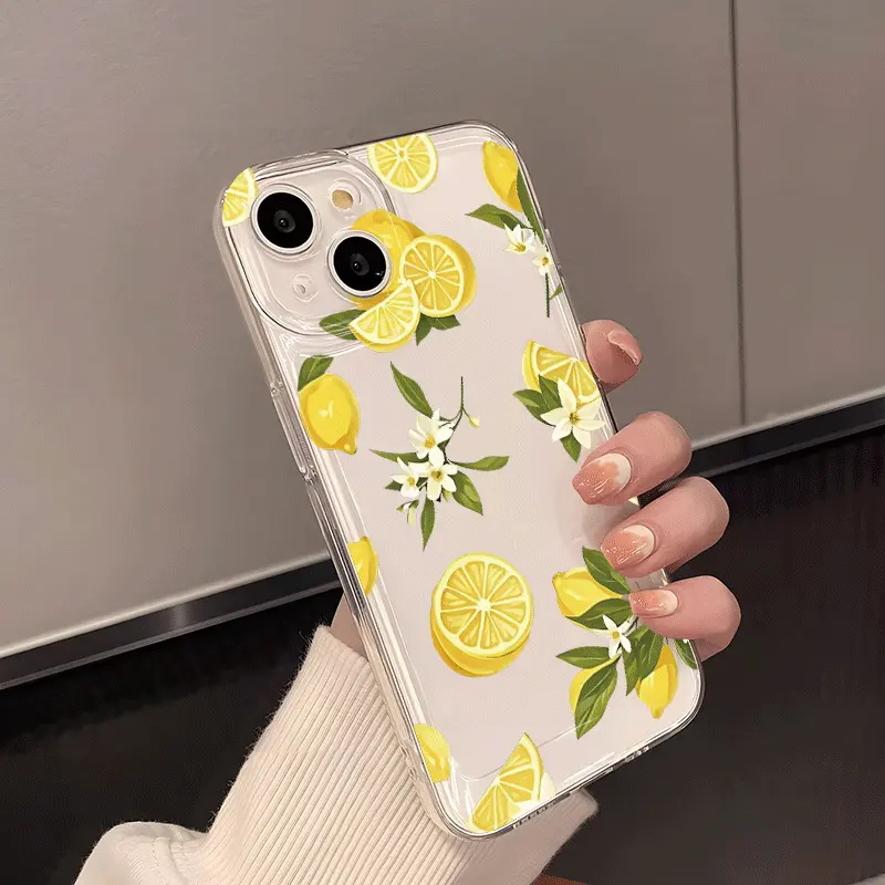 Summer Fruit Lemon Flower Clea - Phone Cases Clear recension och pris
