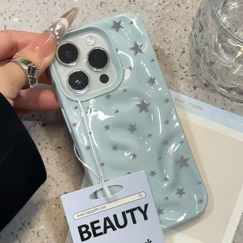 Minimalist Gray-Blue Star Wave - Phone Cases Unique recension och pris