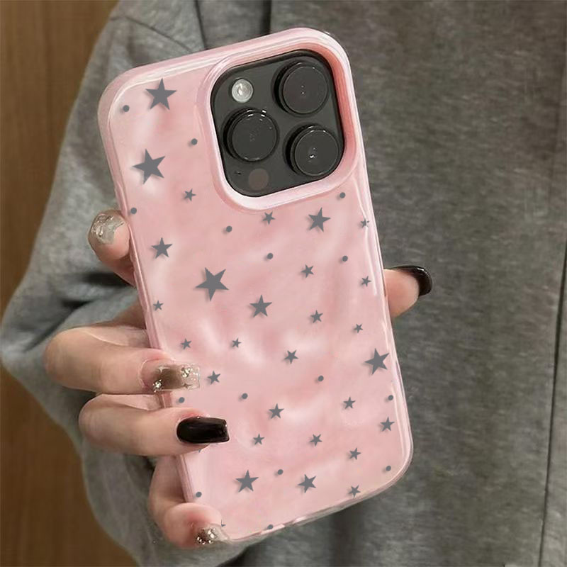 Minimalist Gray-Blue Star Wave - Phone Cases Unique recension och pris