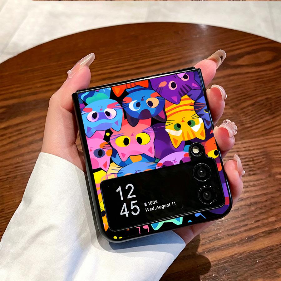 Full Cover Cat Phone Cover Cas - Phone Cases Z Flip 5 recension och pris